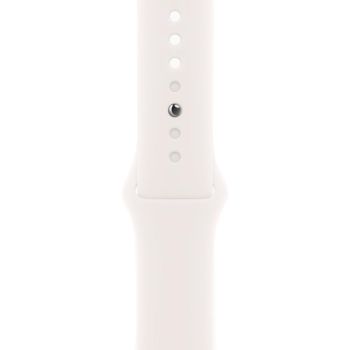 Apple Watch Series 11, 42 mm, Silver Aluminum Light Blush Sport Band M/L